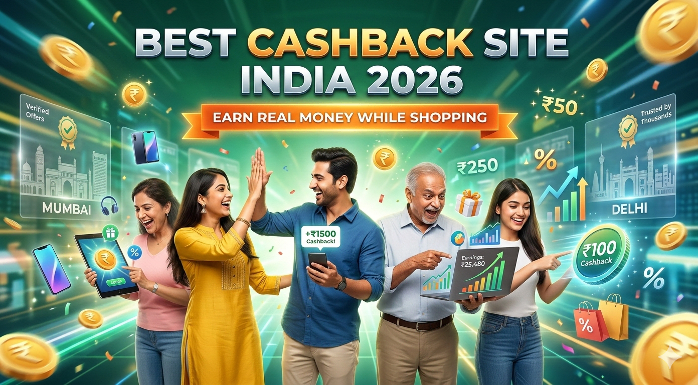 Best Cashback Site India 2026 – Earn Real Money While Shopping
