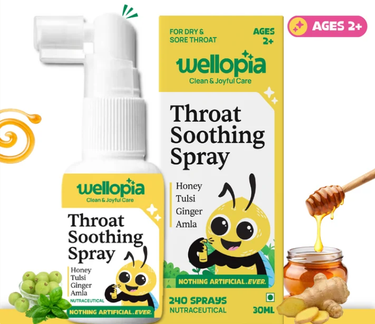 8% Off Wellopia Throat Soothing Spray (Ages 2+), 240 Sprays