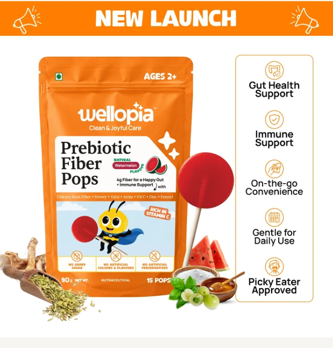 12% Off Wellopia Prebiotic Fiber Pops | Ages 2+