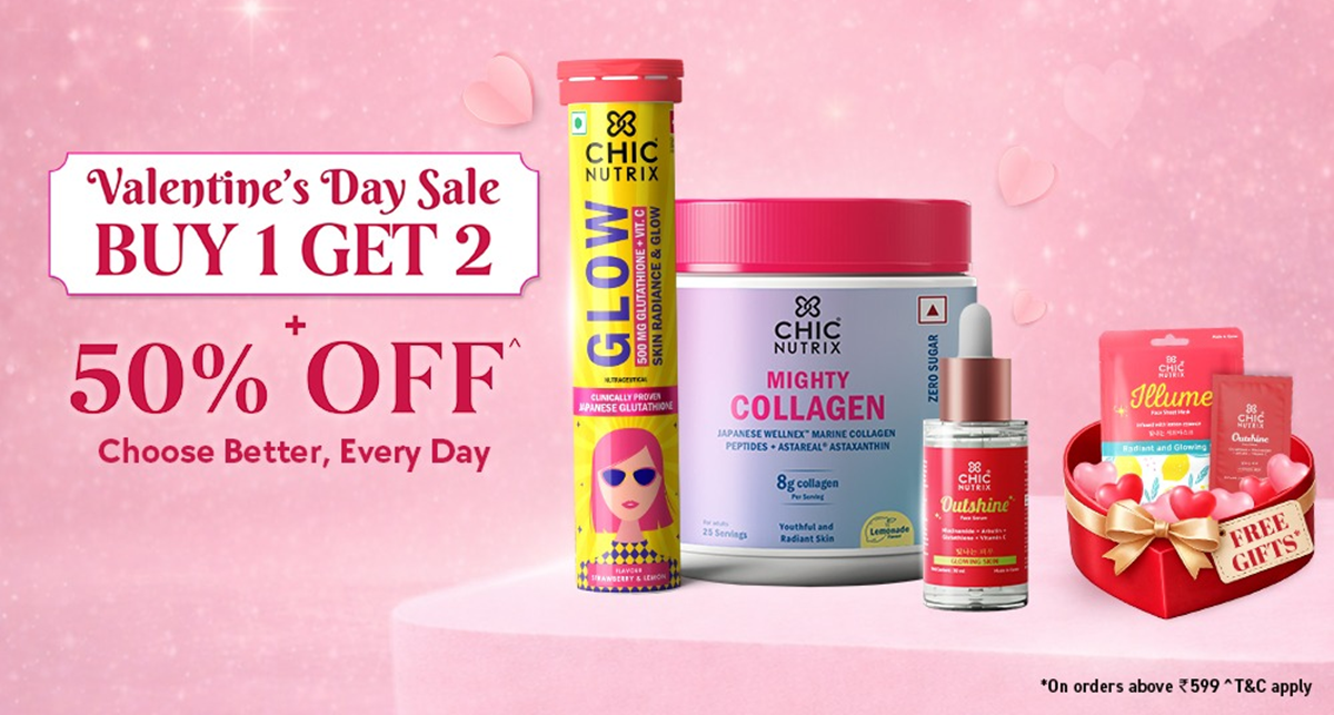 Chicnutrix Valentine's Day Sale: Buy 1 Get 2 + 50% OFF on All Products