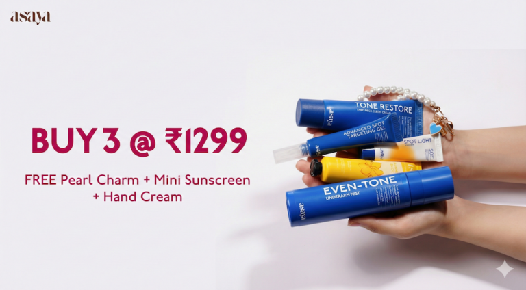 Exclusive Limited Time Offer: Buy 3 Skincare at ₹1299 & Get 3 FREE Gifts Now