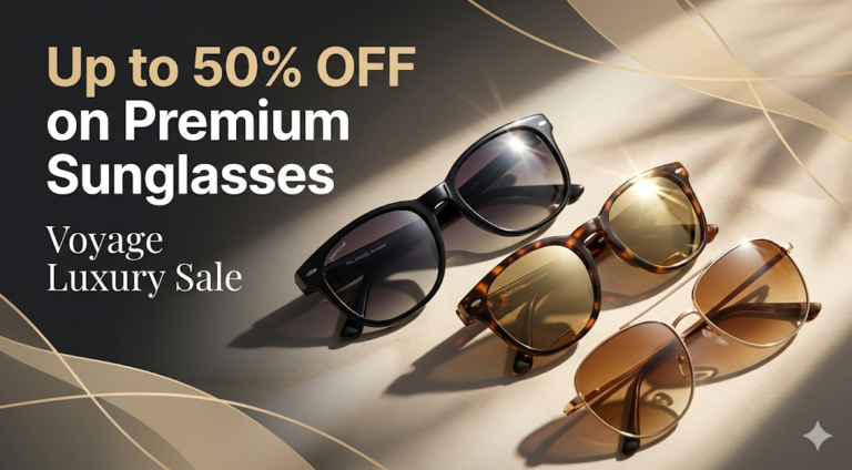 Up to 50% OFF on Voyage Luxury Sunglasses