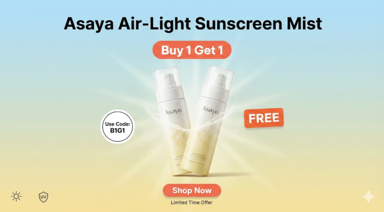 Asaya Air-Light Sunscreen Mist Buy 1 Get 1 FREE — Use Code B1G1