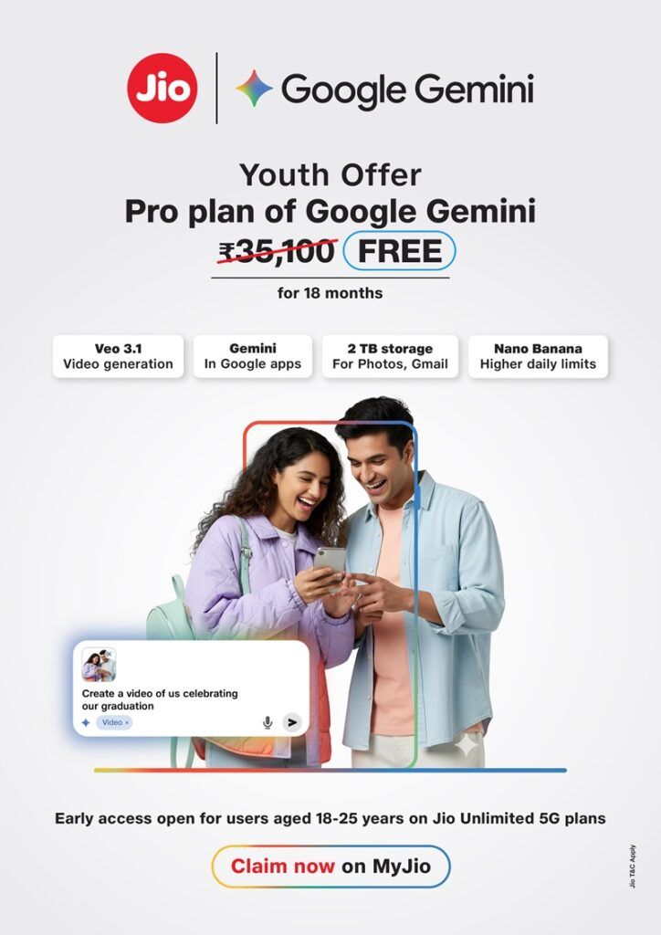 Jio Gemini Offer Banner