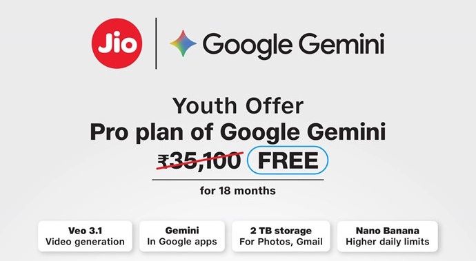 Free Gemini Pro Jio Recharge Offer: How to Claim & Activate? 