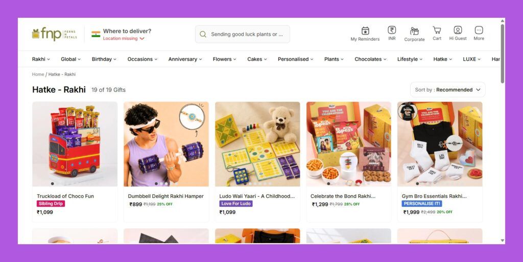 FNP Rakhi Offers