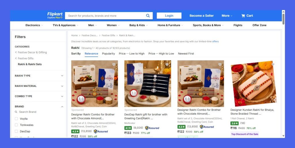 Flipkart Rakhi Deals – Gifts for Brothers and Sisters  